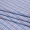 1 Yard Cotton Twill Shirting Light Blue, Navy and Red Plaid Deadstock